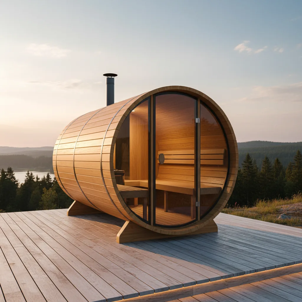 Fasssauna de Luxe